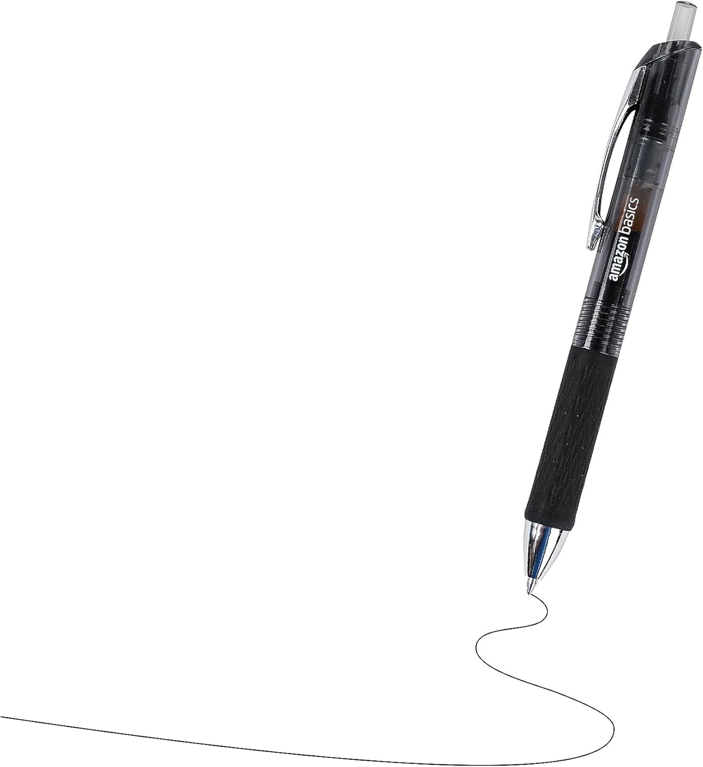 Amazon Basics Gel Pens 0.7mm – Black, 12 Pack