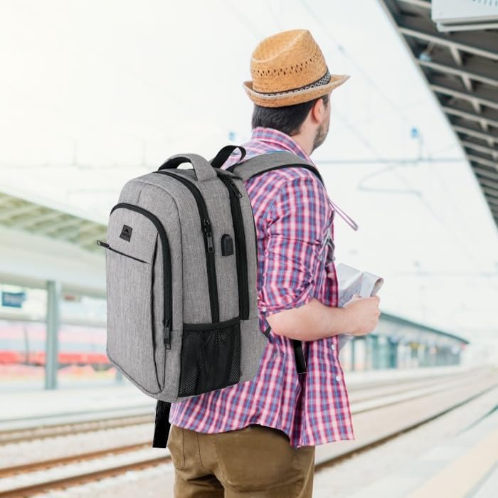MATEIN 15.6" Laptop Backpack – Grey
