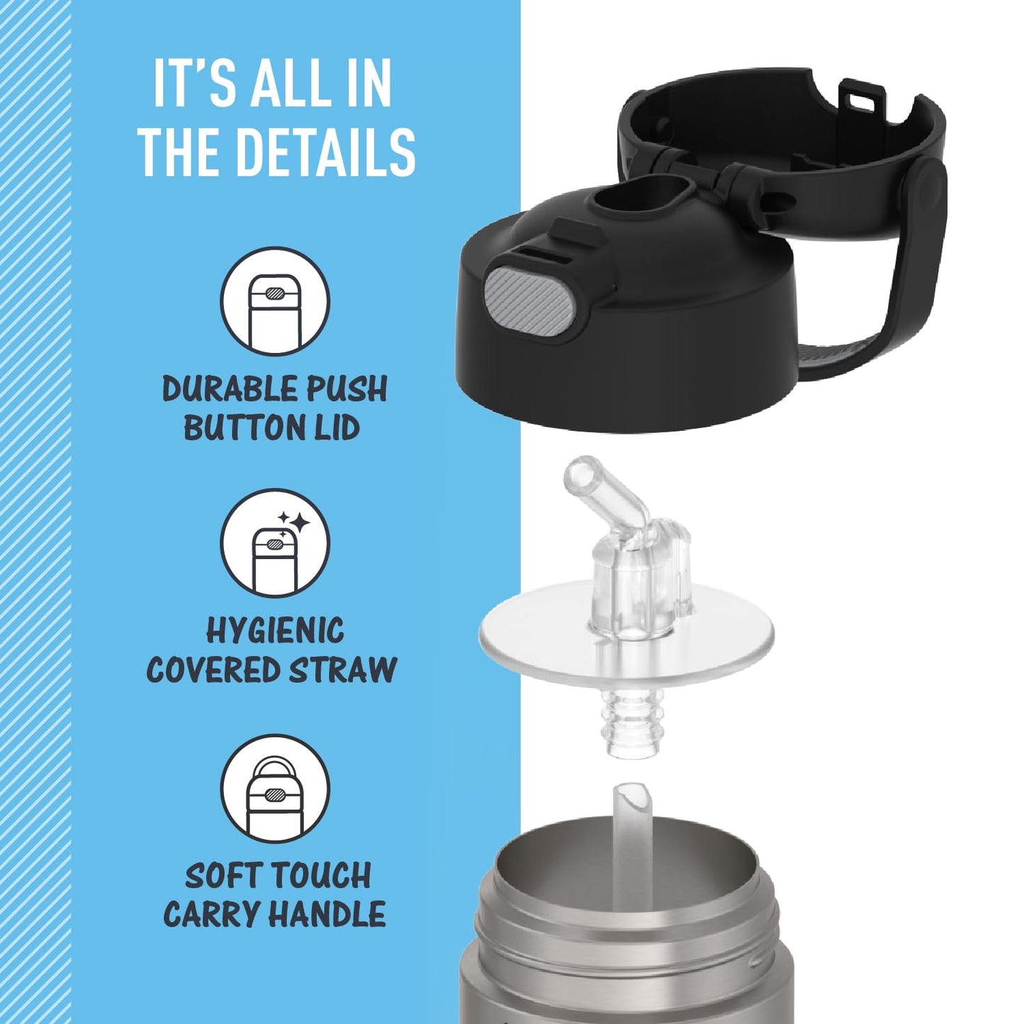 THERMOS FUNTAINER Water Bottle with Straw