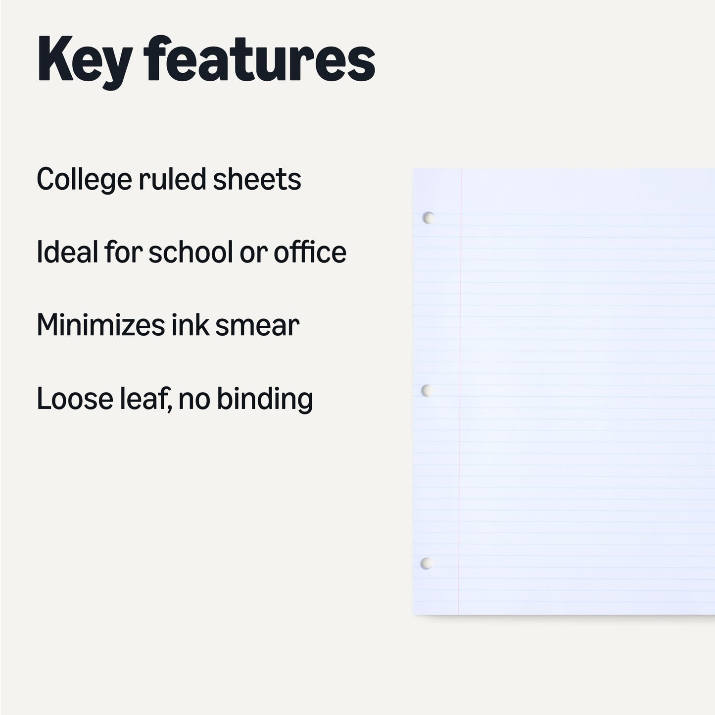 Amazon Basics Loose Leaf – 150 Sheets