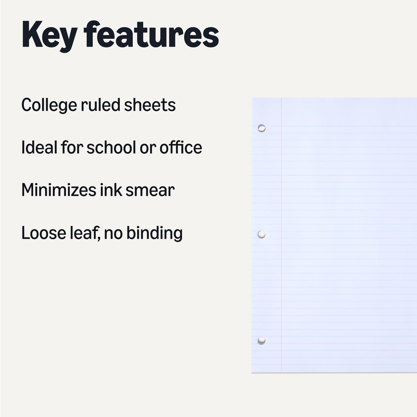 Amazon Basics Loose Leaf – 150 Sheets
