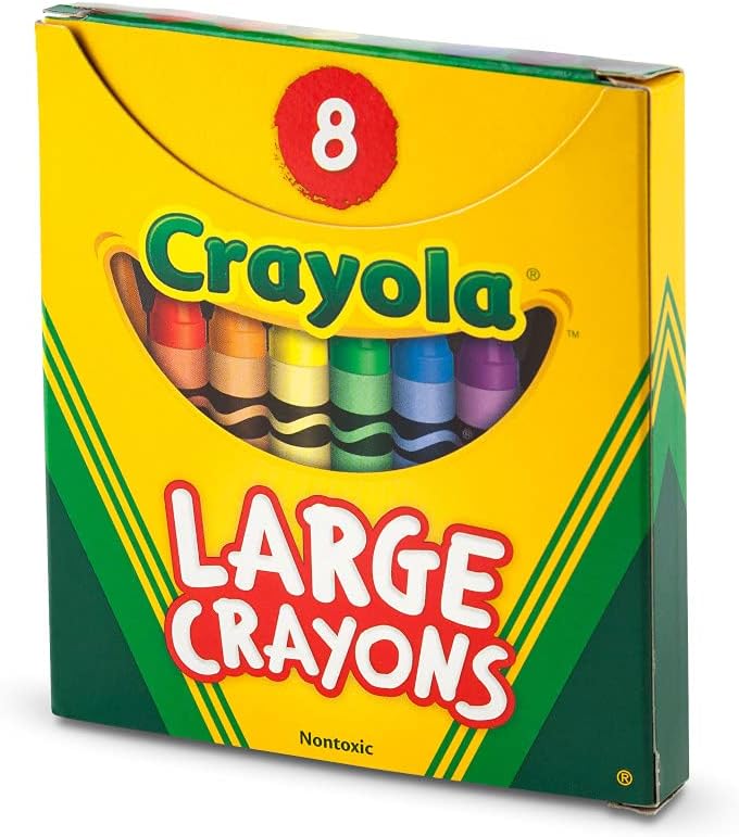 Crayola Giant Crayons 8ct, Kids 2+