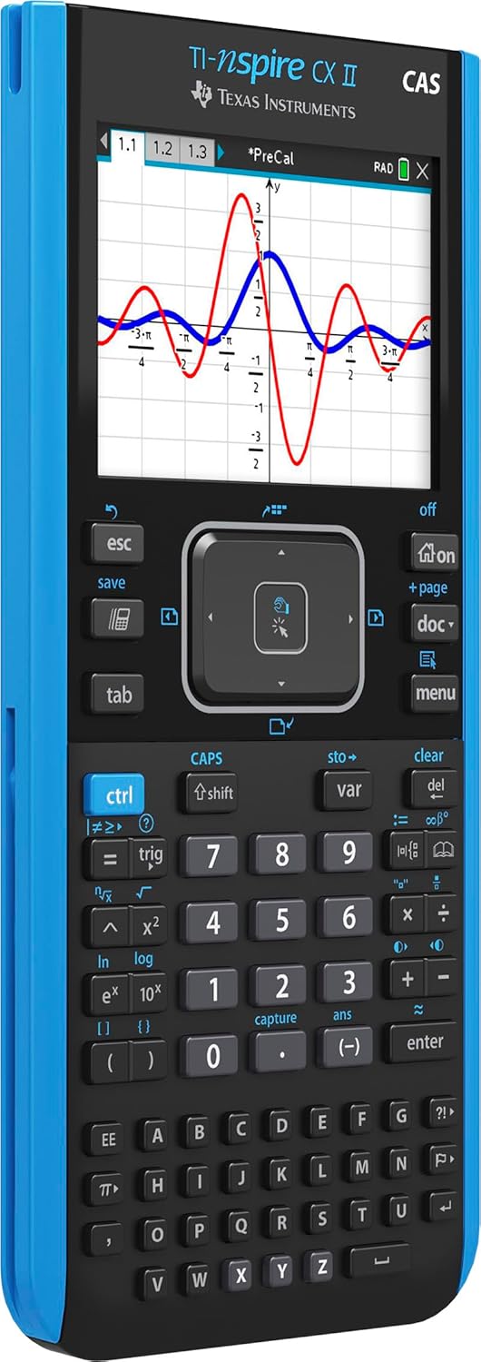 TI-Nspire CX II CAS Graphing Calculator