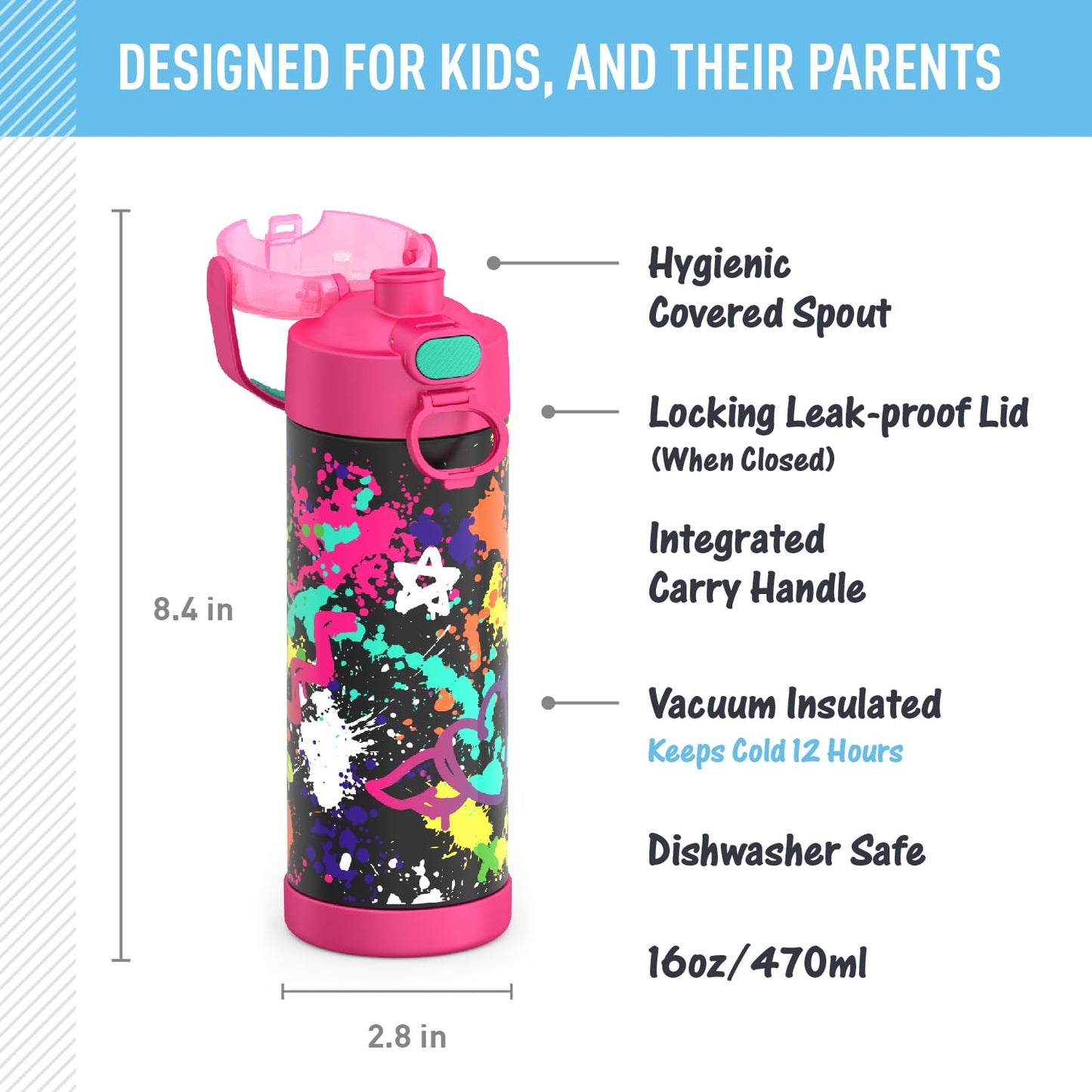 Thermos 16oz Minecraft Bottle