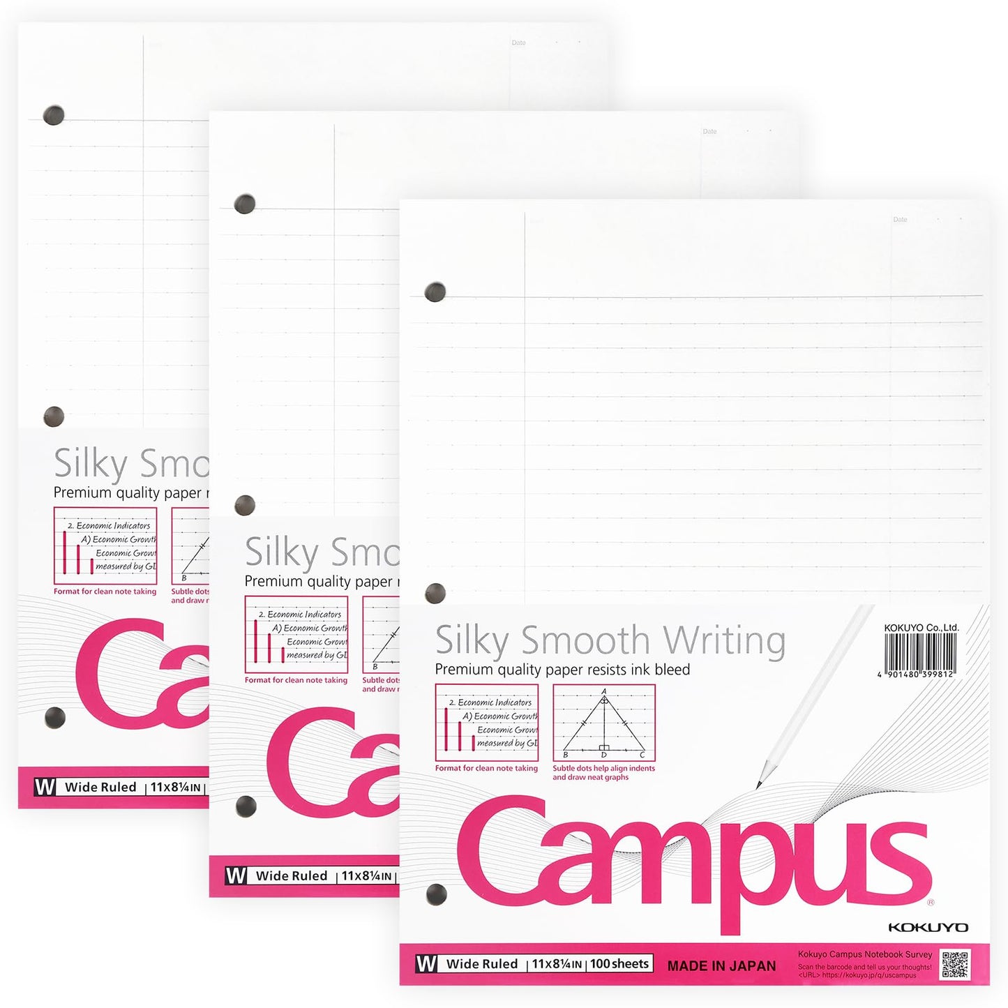 Kokuyo Loose Leaf Paper 100ct