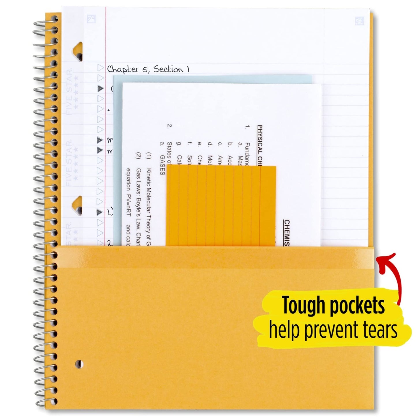 Five Star 3-Subject Notebook – Pacific Blue