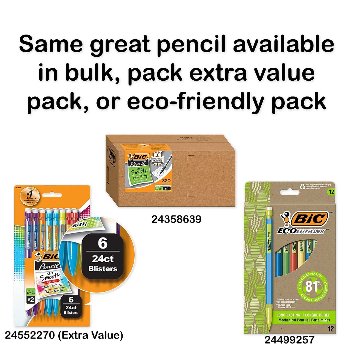 BIC Mechanical Pencils 0.7mm – 40 Pack