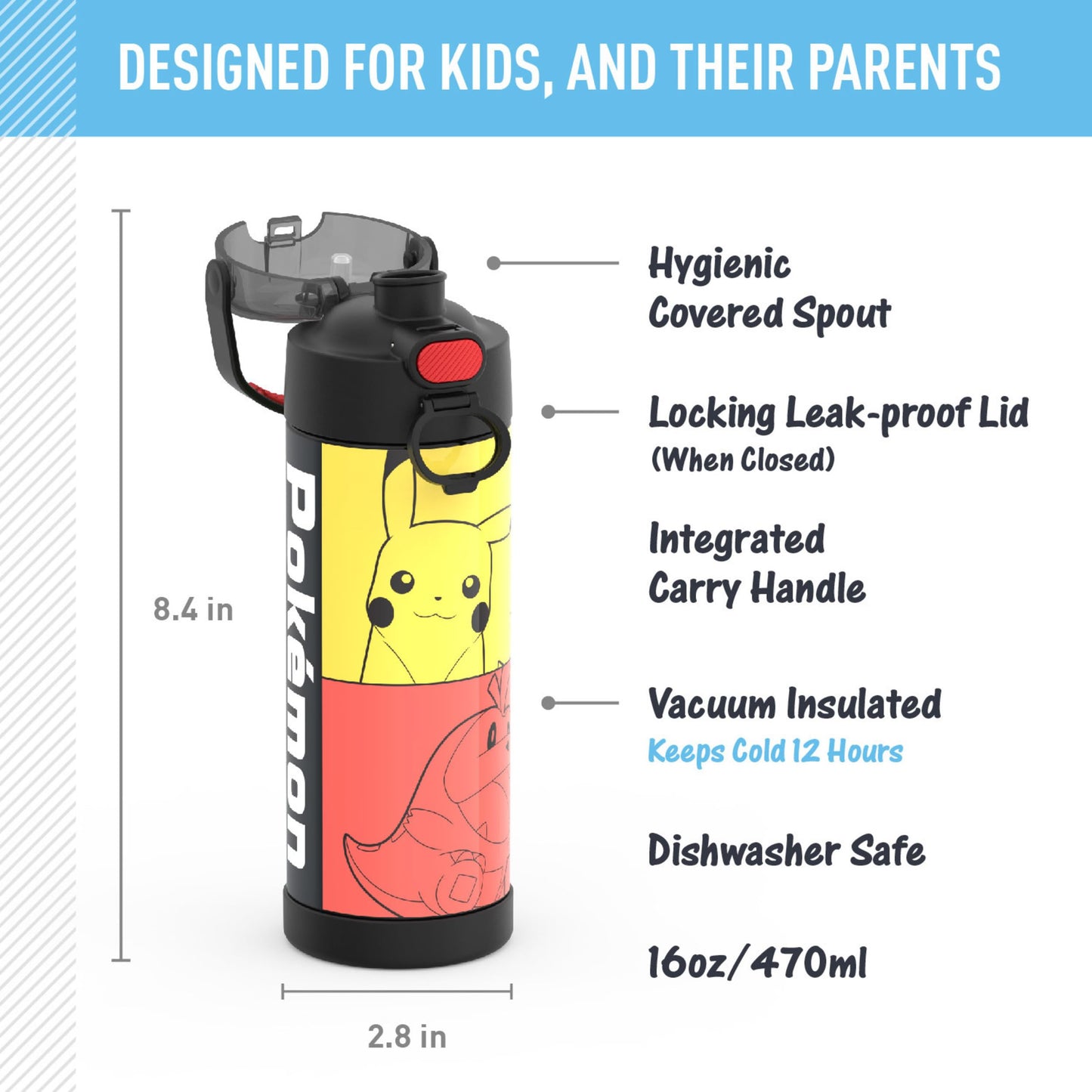 Thermos 16oz Minecraft Bottle