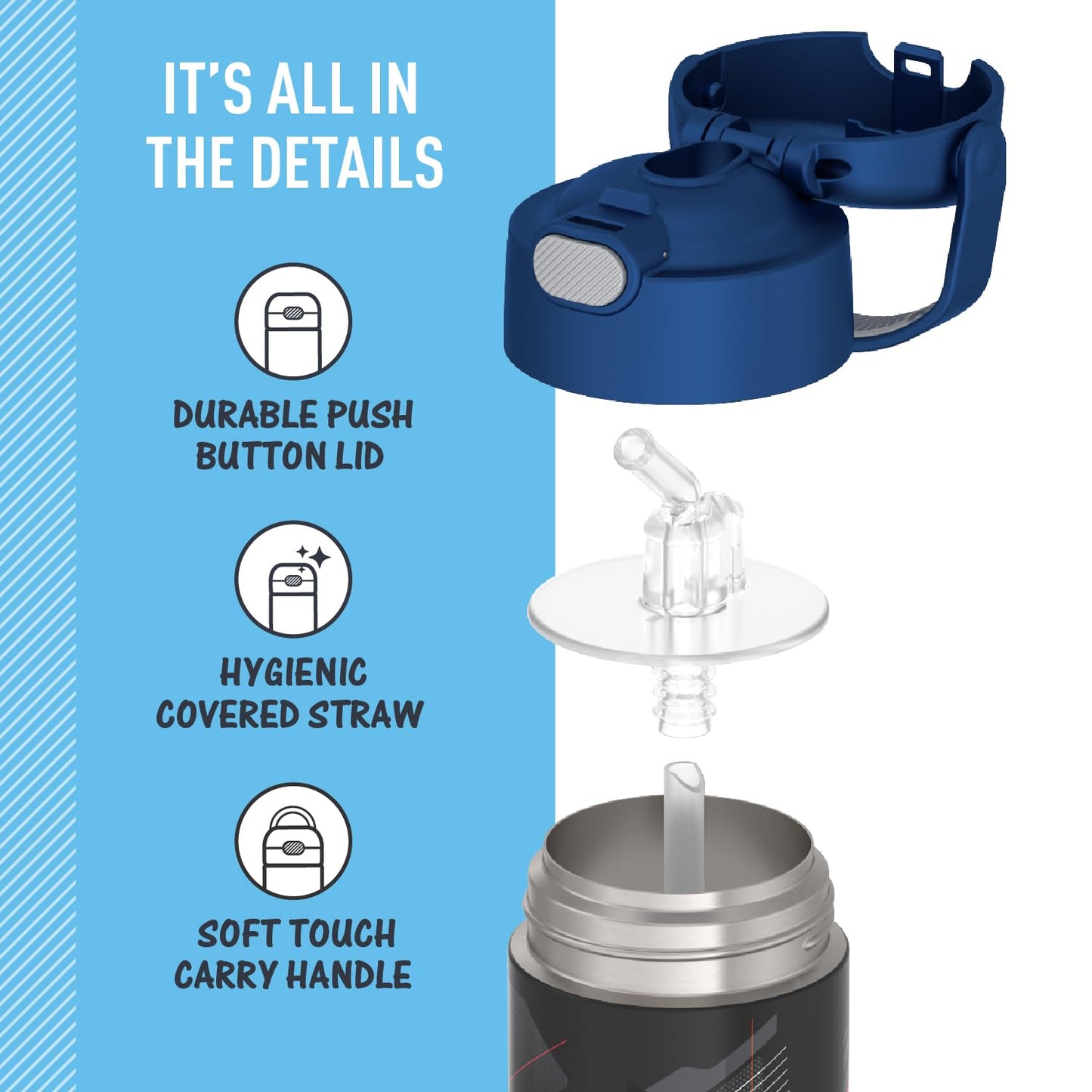 THERMOS FUNTAINER Water Bottle with Straw