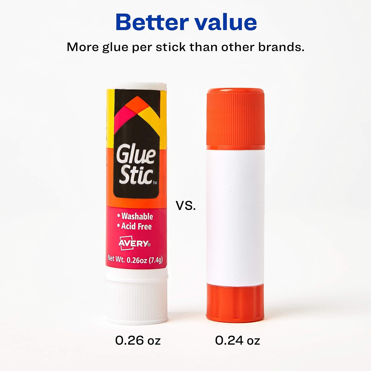 Avery White Glue Stick 3-Pack