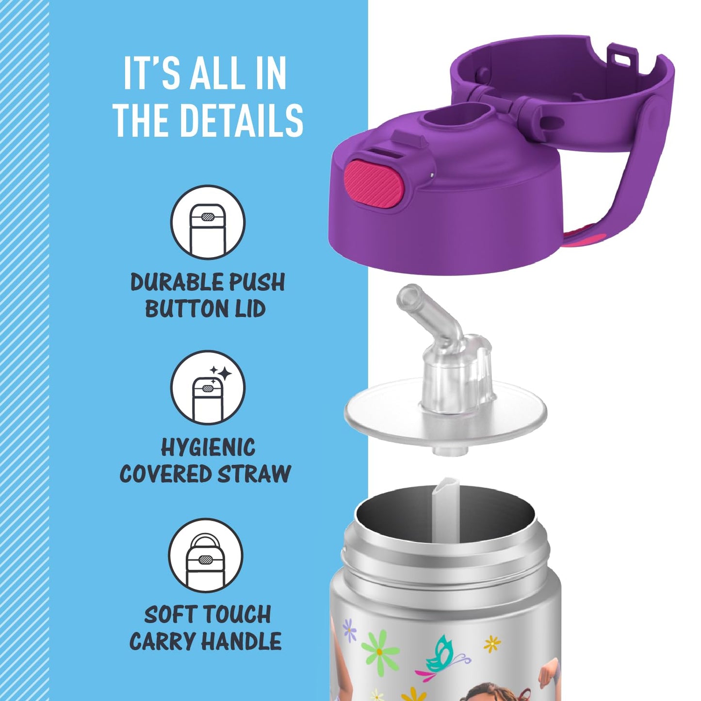 THERMOS FUNTAINER Water Bottle with Straw