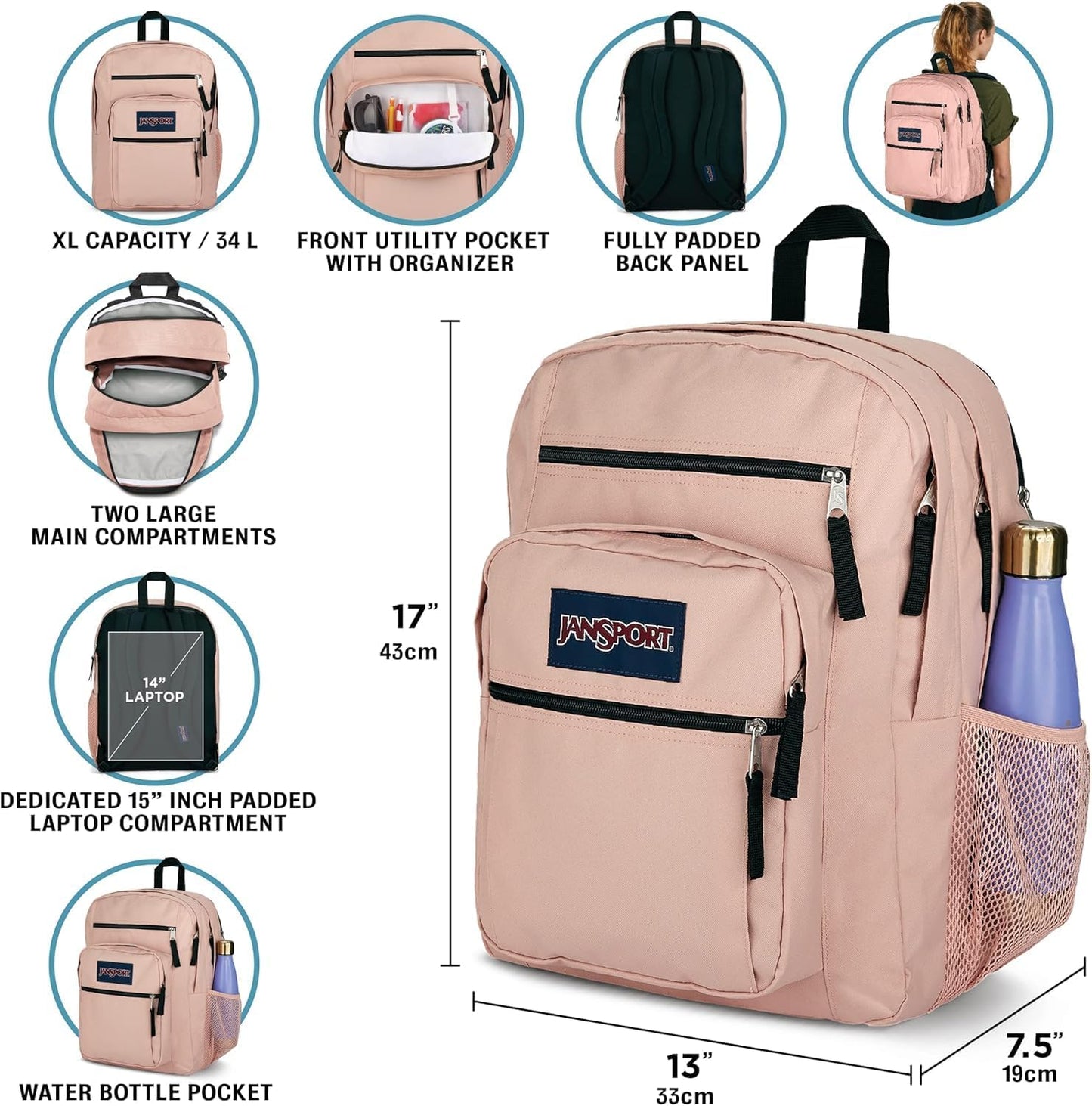 JanSport Hiblisscus 15" Laptop Backpack