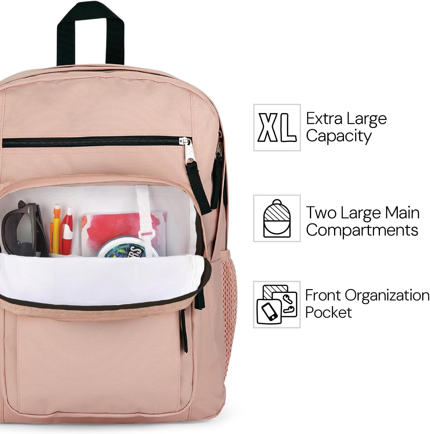 JanSport 15” Laptop Backpack – Posh Pink