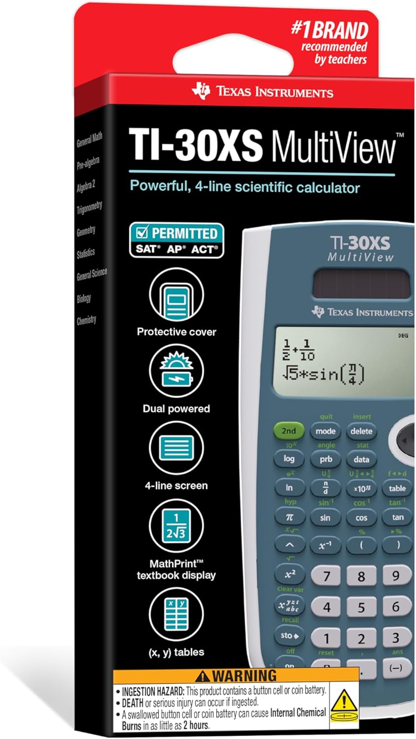 TI-30XS MultiView Scientific Calculator