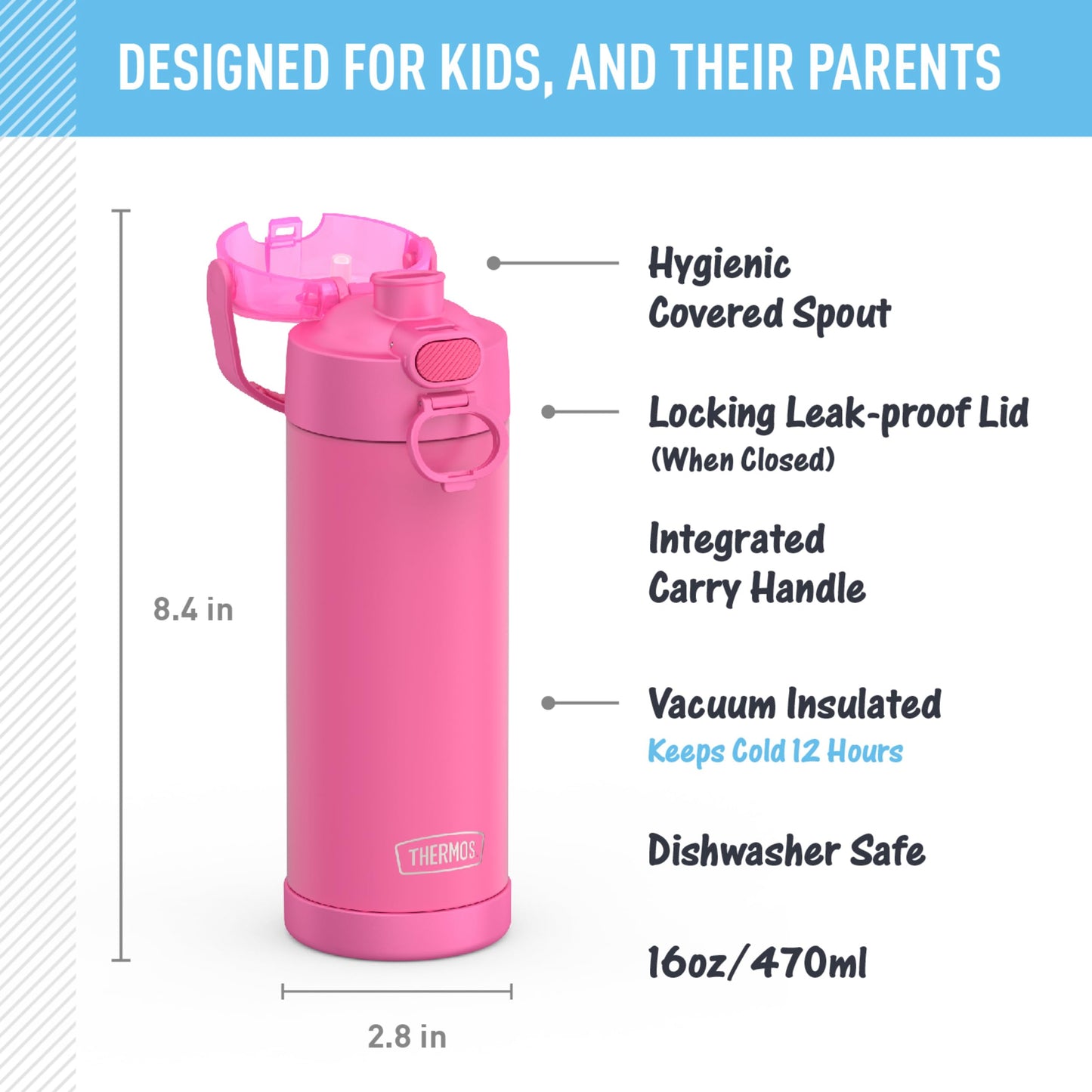 Thermos 16oz Minecraft Bottle