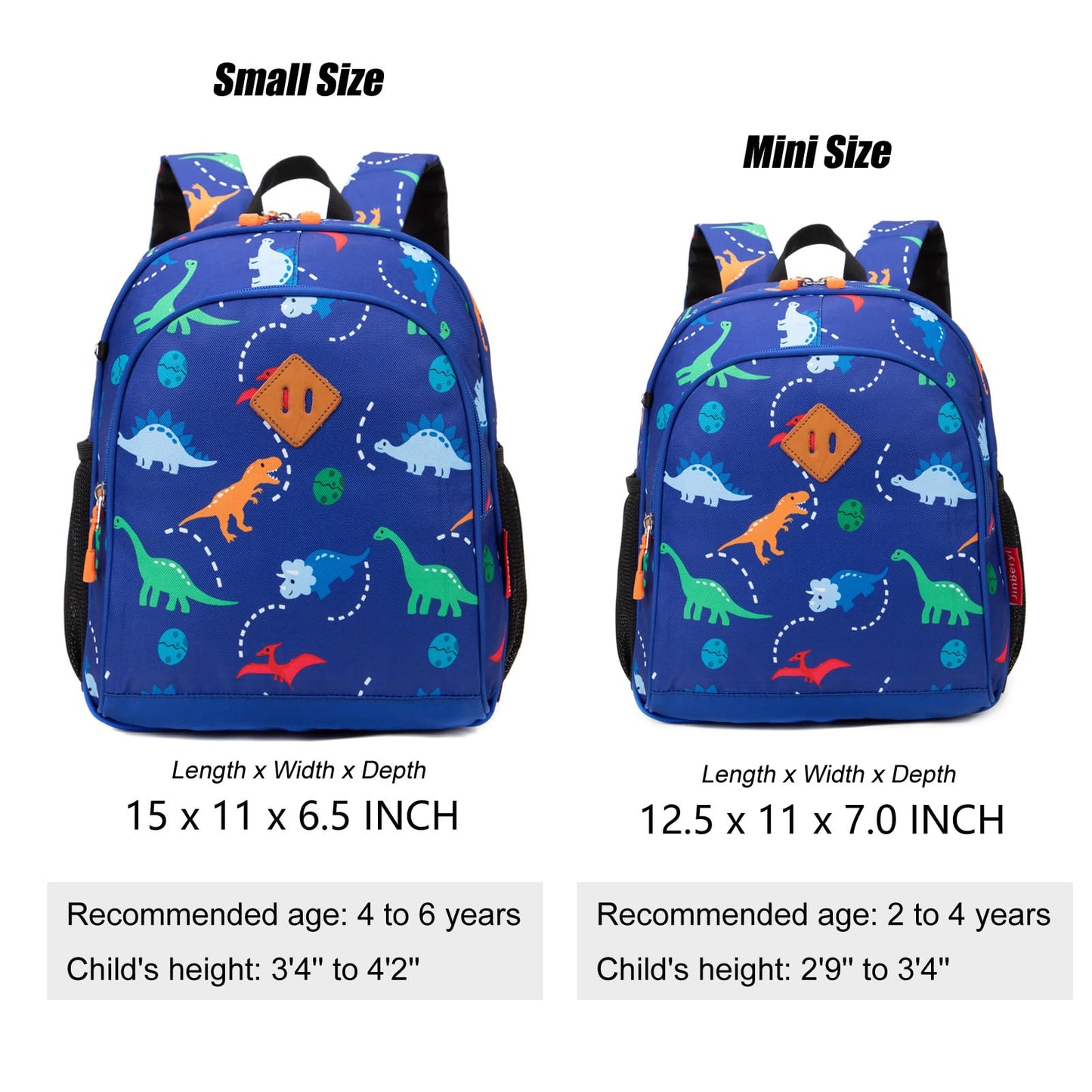 Toddler Dinosaur Backpack 15" Boys