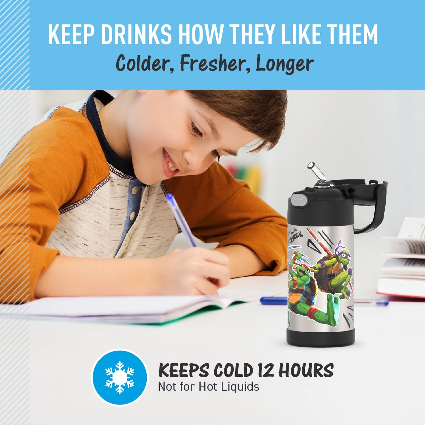 THERMOS FUNTAINER Water Bottle with Straw