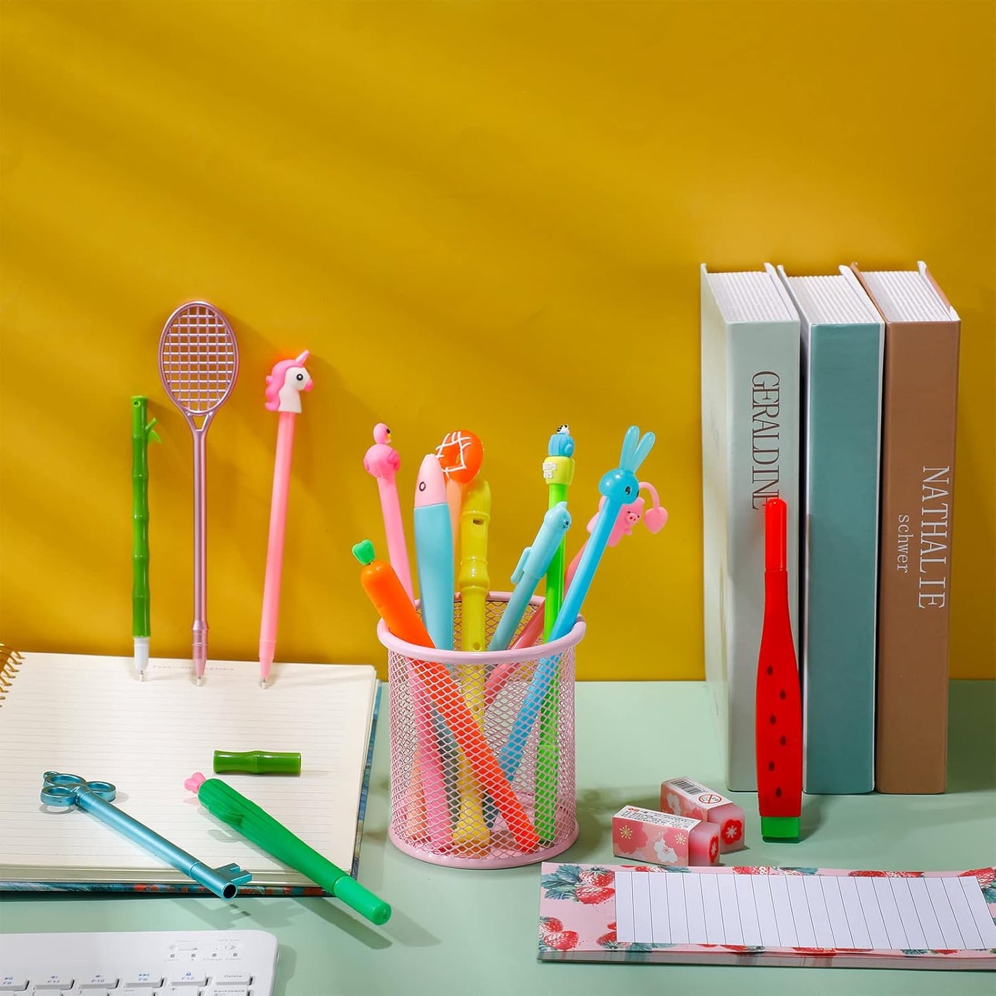 Chuangdi 15-Pc Cute Cartoon Gel Pens
