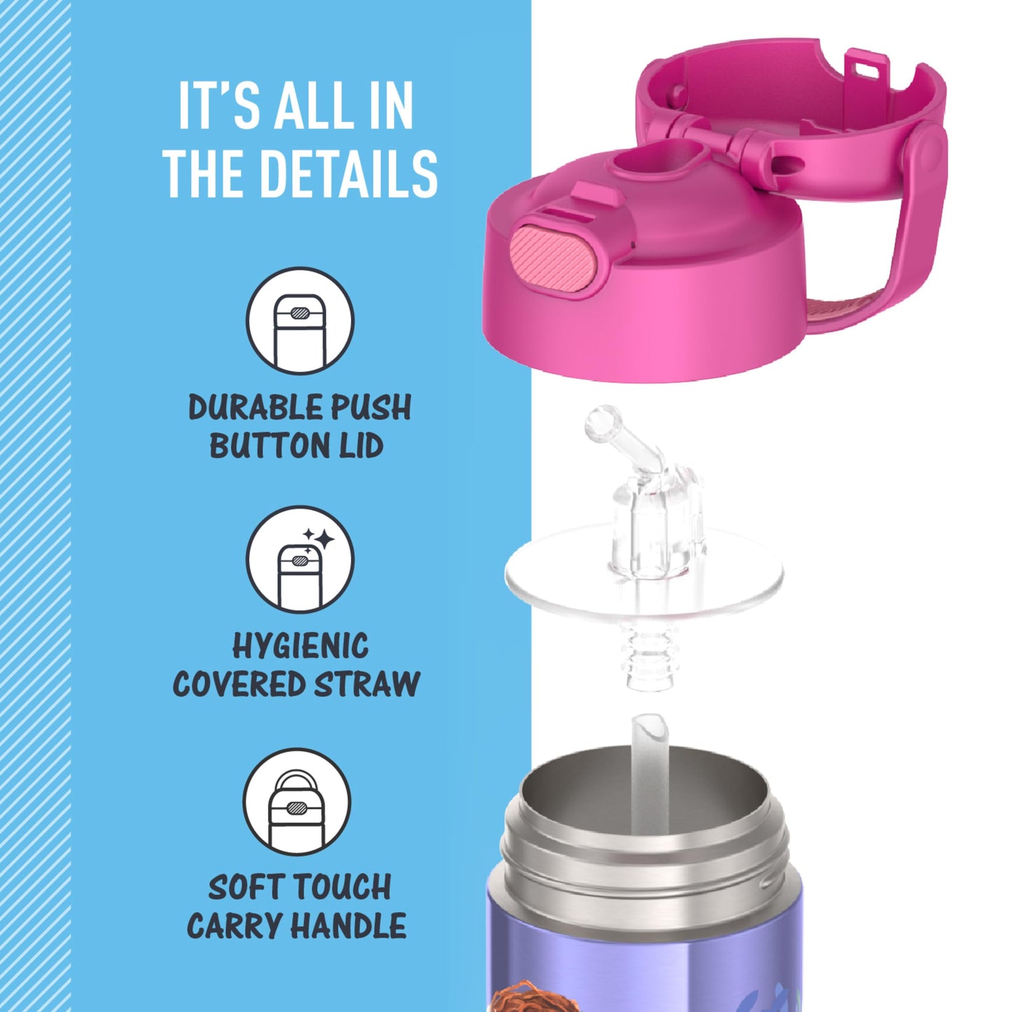 THERMOS FUNTAINER Water Bottle with Straw