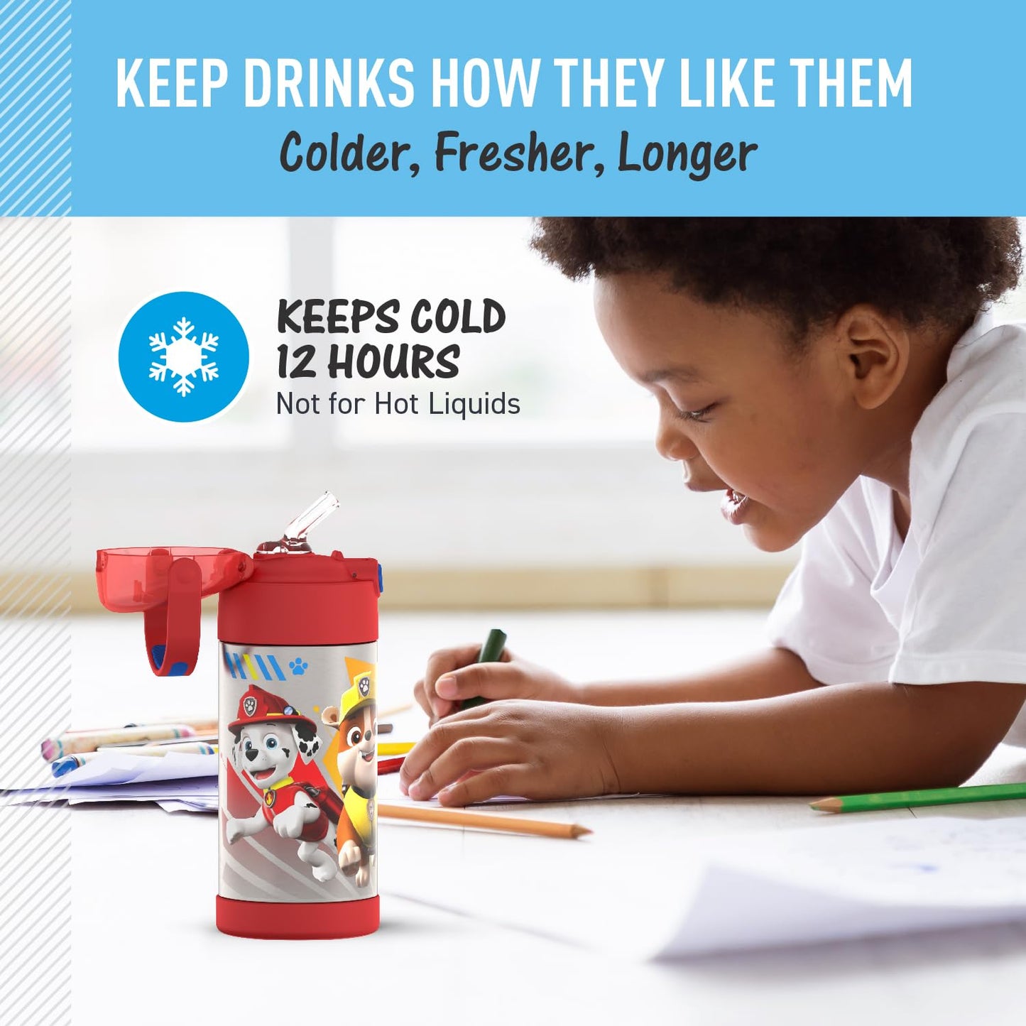THERMOS FUNTAINER Water Bottle with Straw