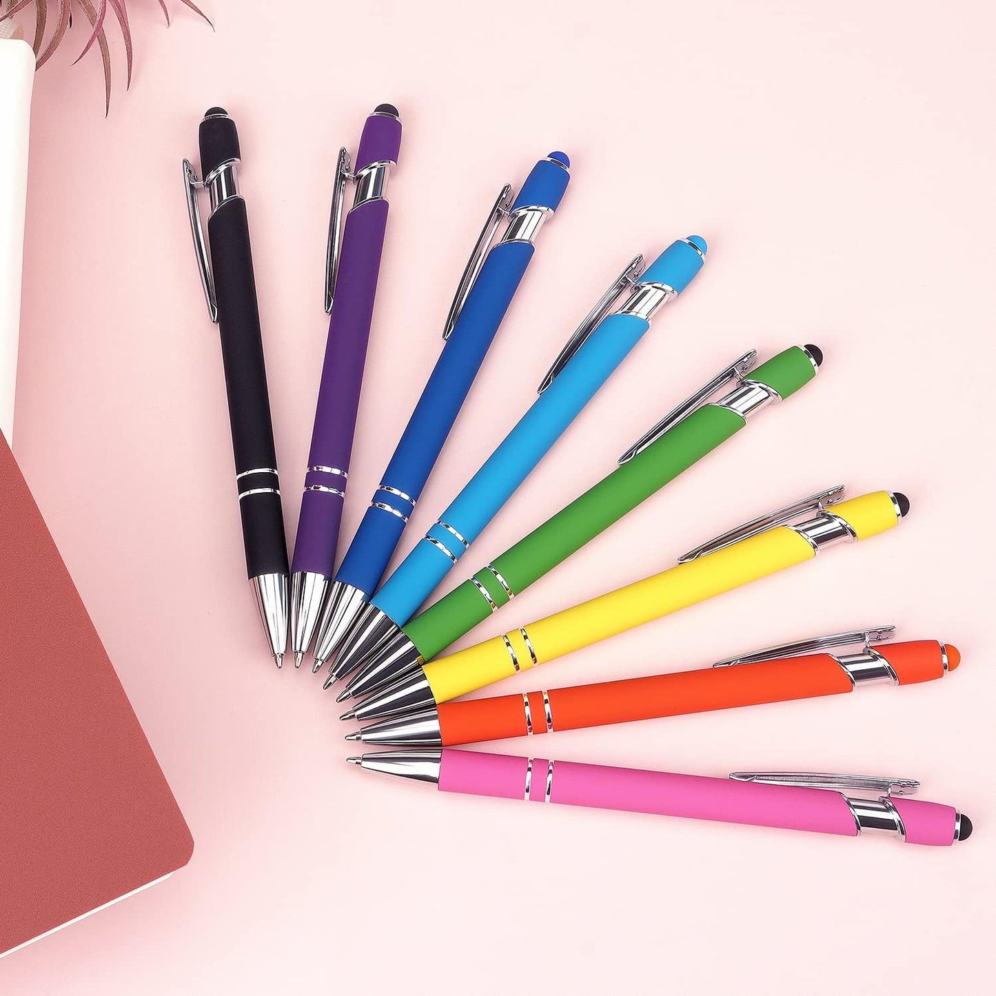 8-Pack 2-in-1 Stylus Ballpoint Pens