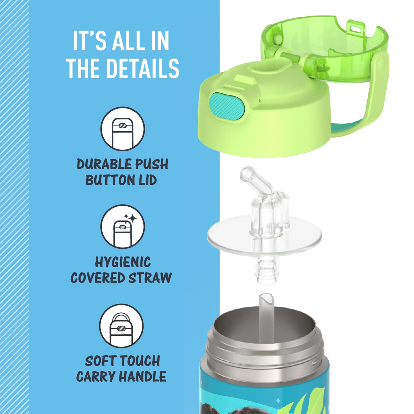 THERMOS FUNTAINER Water Bottle with Straw