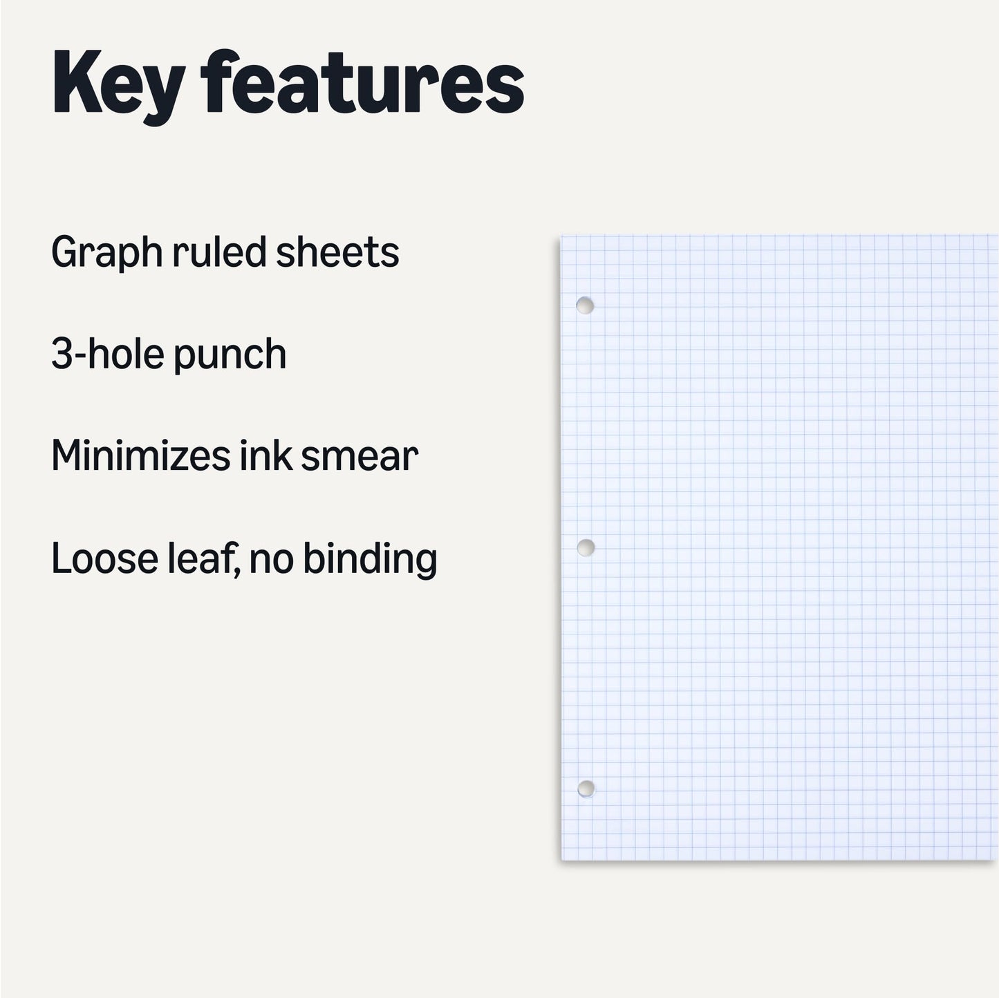 Amazon Basics Loose Leaf – 150 Sheets