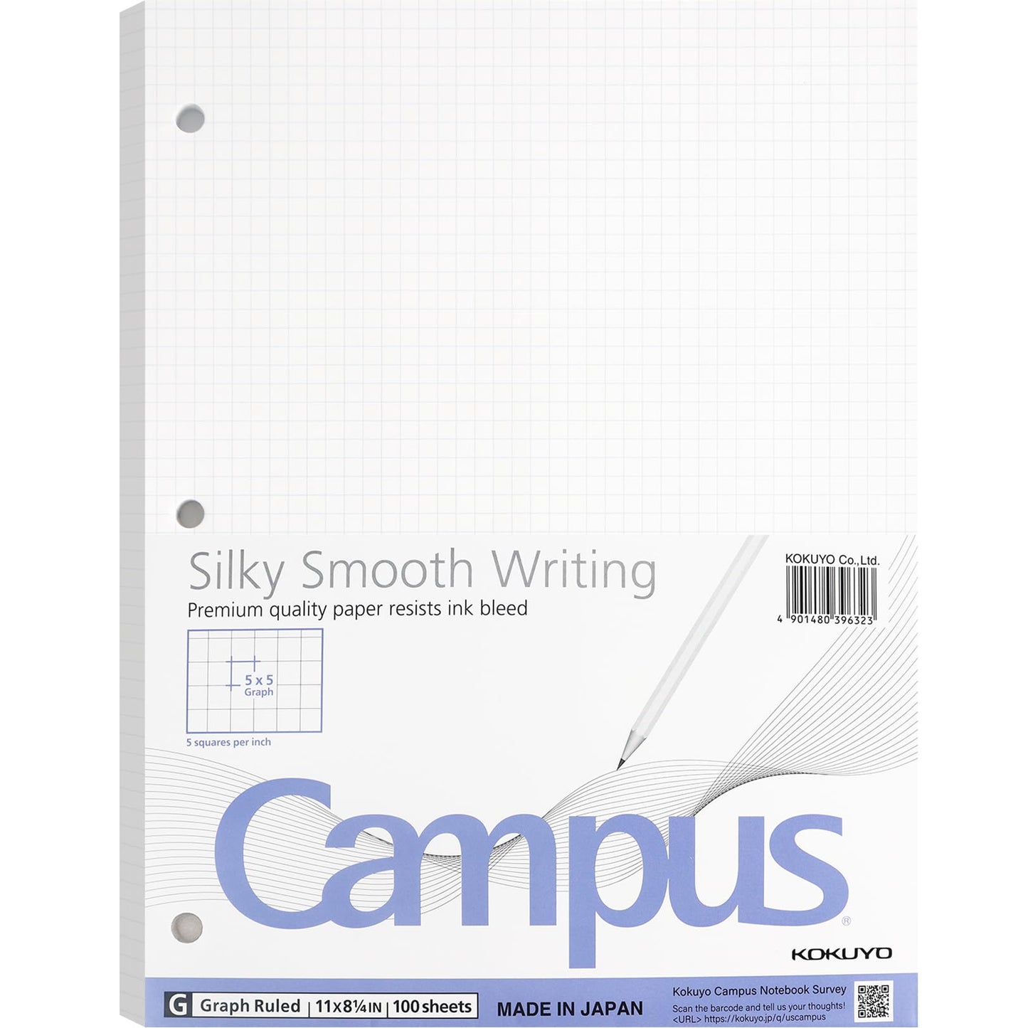 KOKUYO 5x5 Graph Paper 100ct