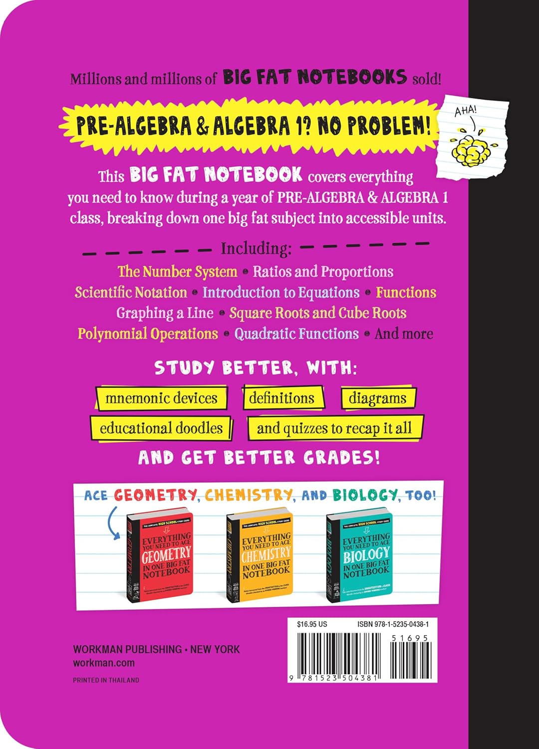 Everything You Need: Pre-Algebra & Algebra 1