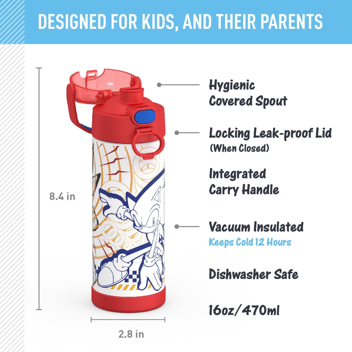 Thermos 16oz Minecraft Bottle