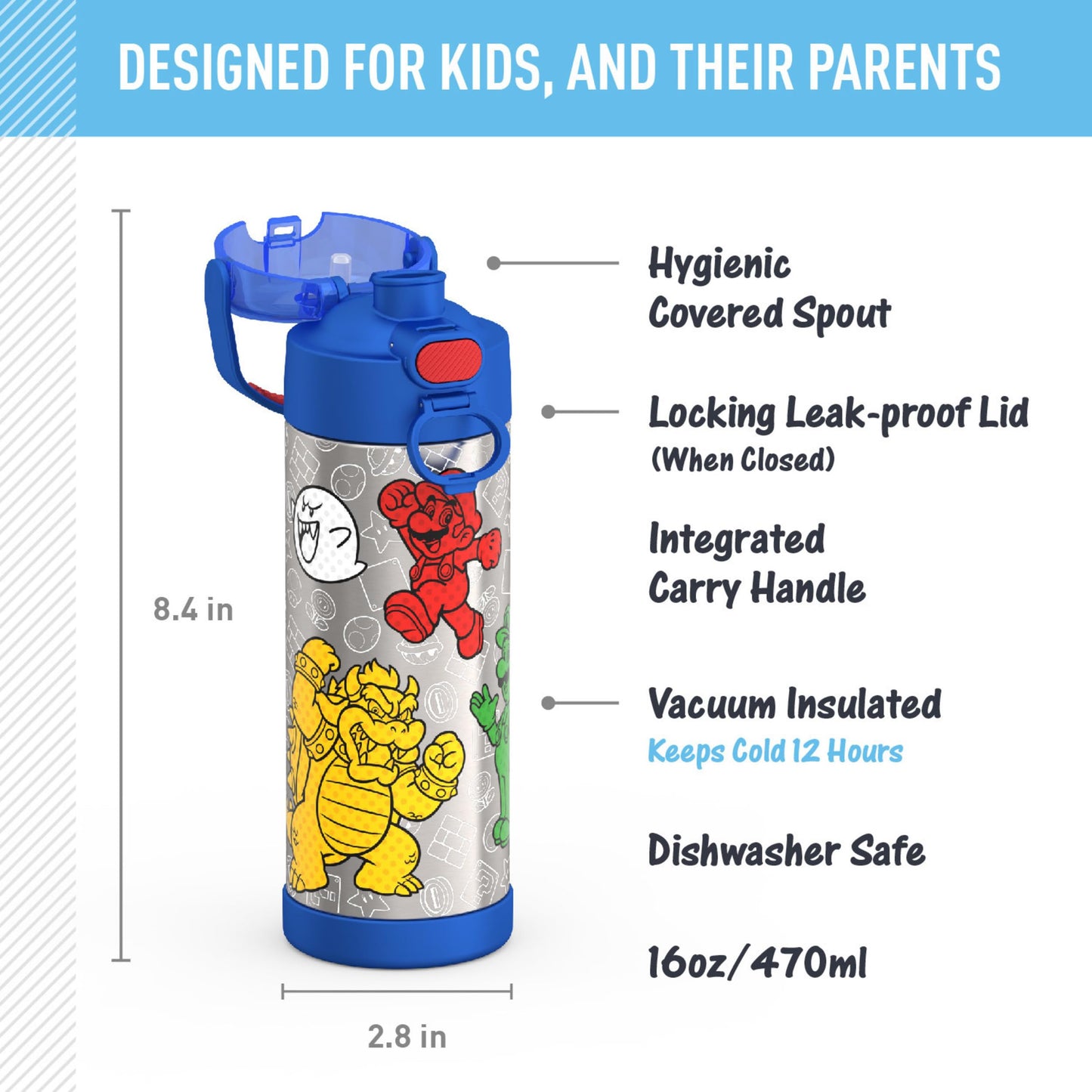 Thermos 16oz Minecraft Bottle