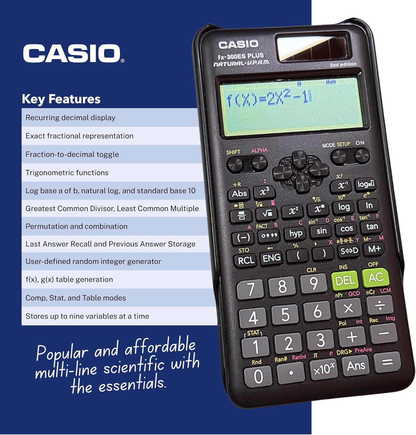 Casio fx-300ES Plus Scientific Calculator