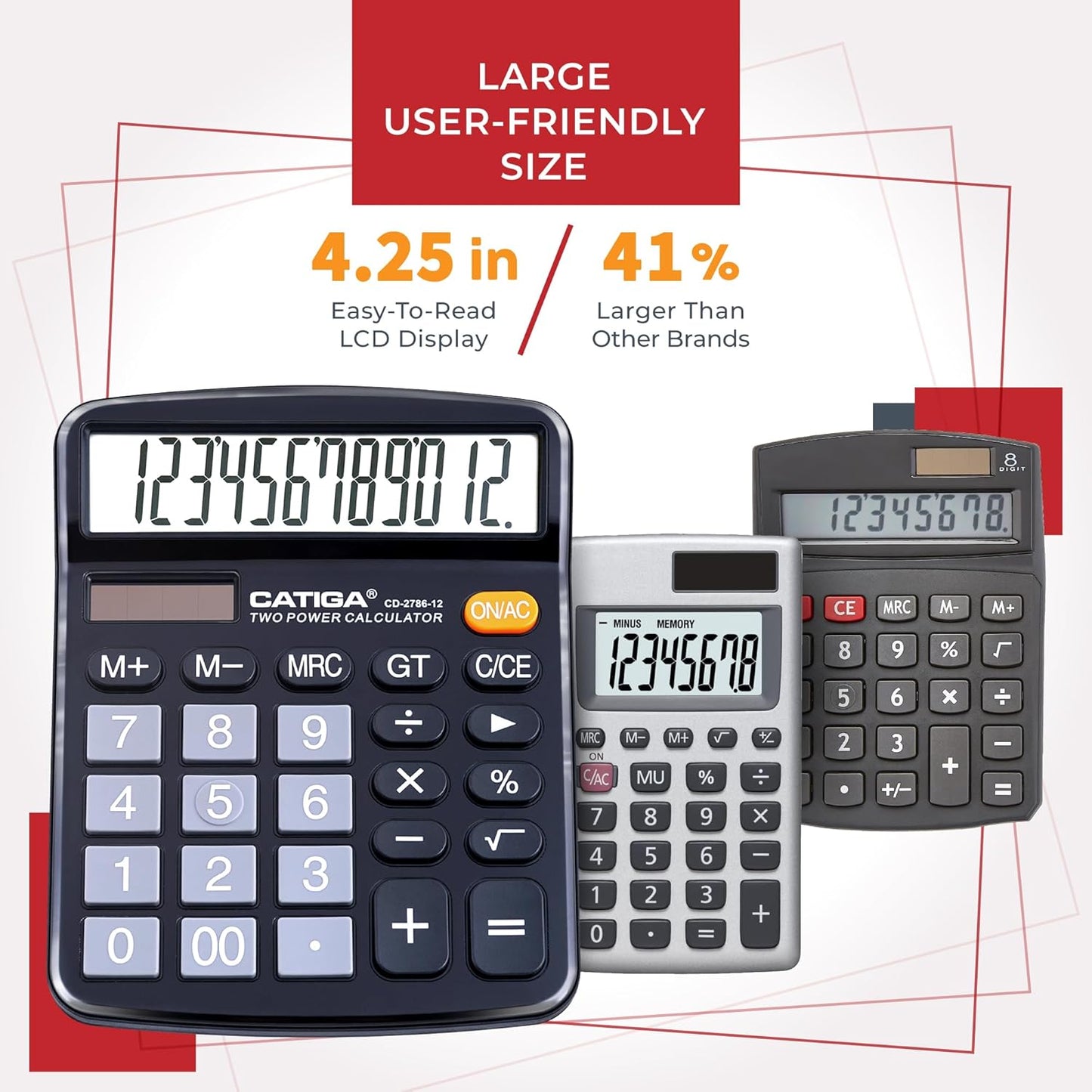 CATIGA 12-Digit Desktop Calculator