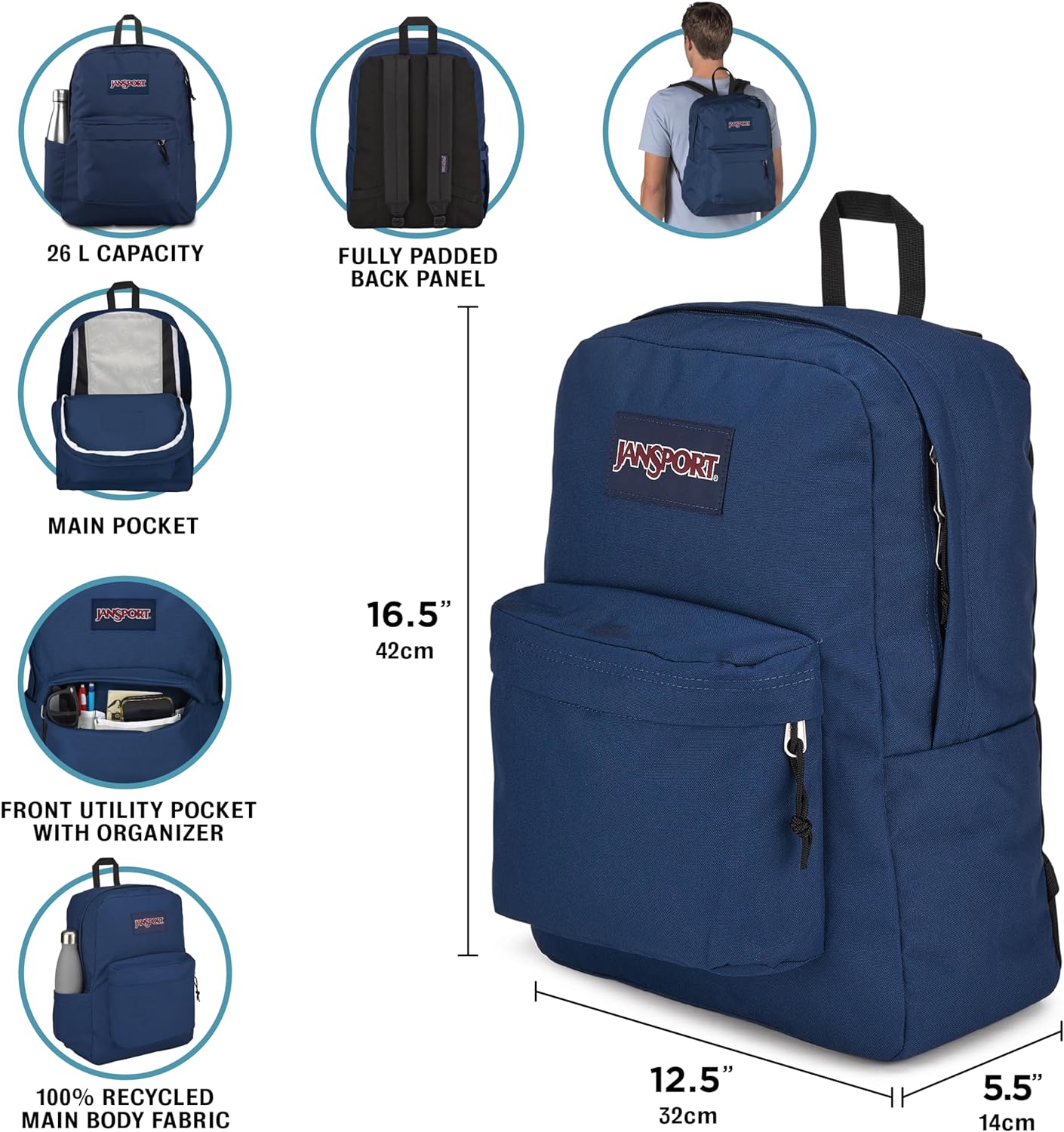 JanSport SuperBreak Plus – Purple