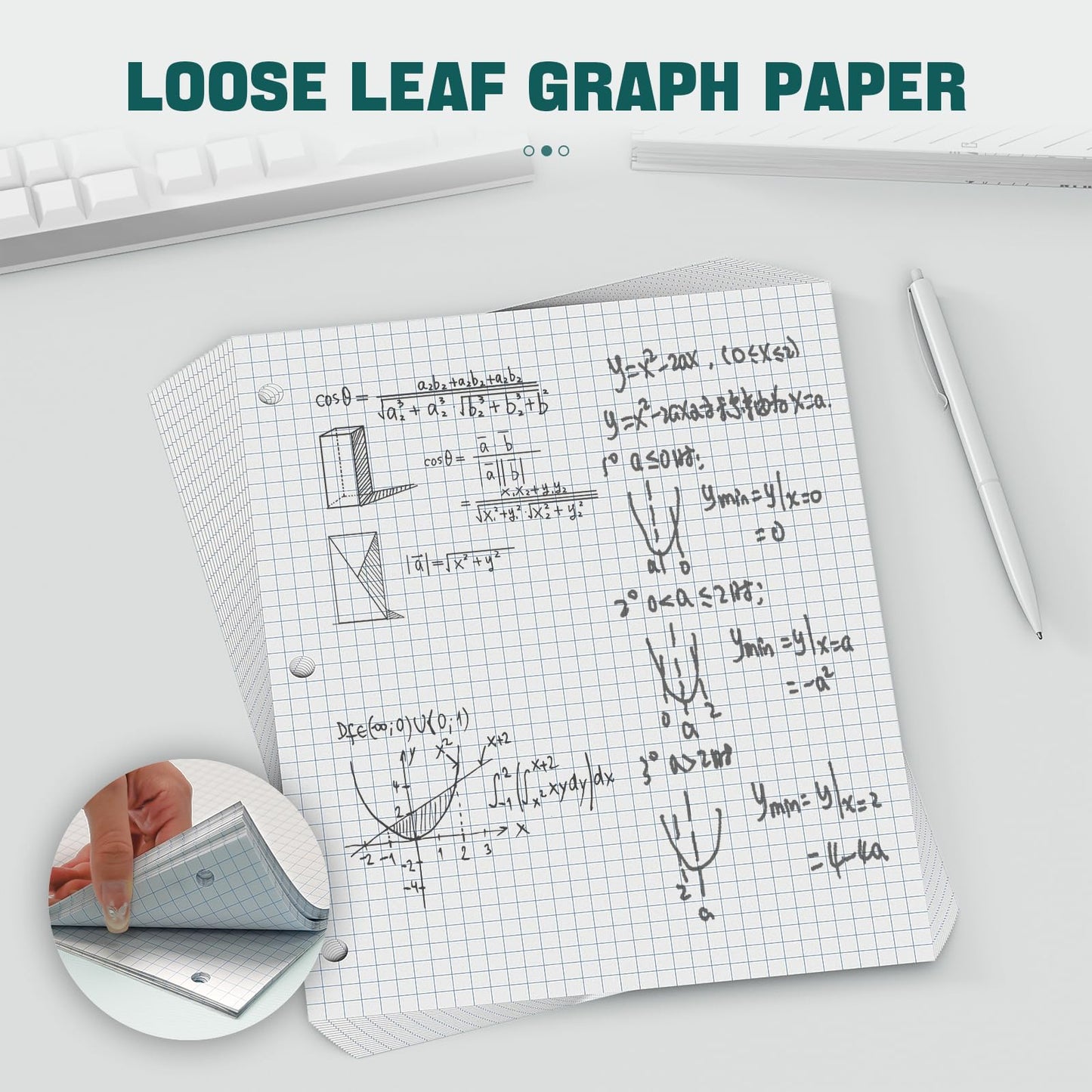 Graph Paper 8×10.5 – 120 Sheets