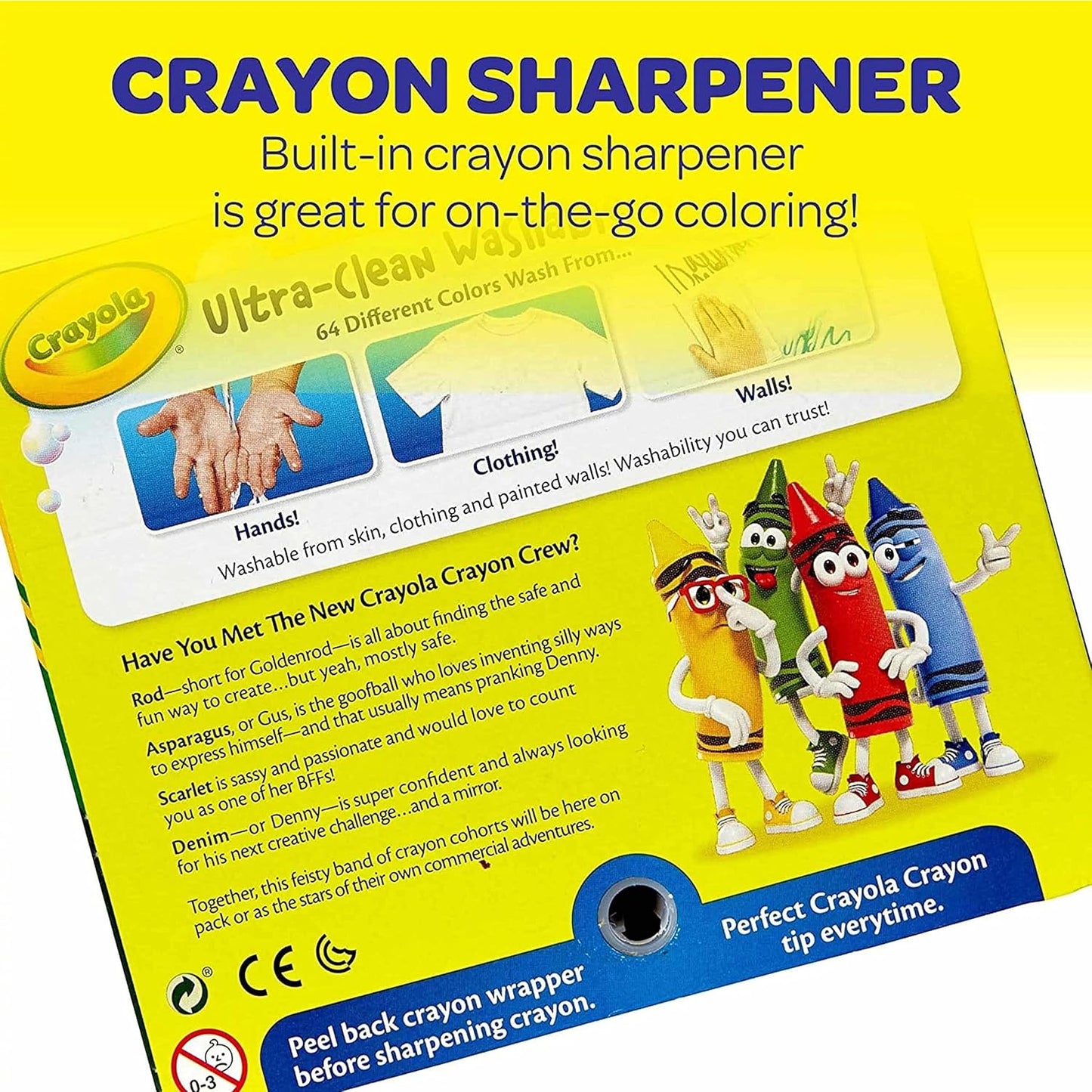 Crayola Washable Crayons 64ct