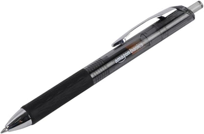 Amazon Basics Gel Pens 0.7mm – Black, 12 Pack