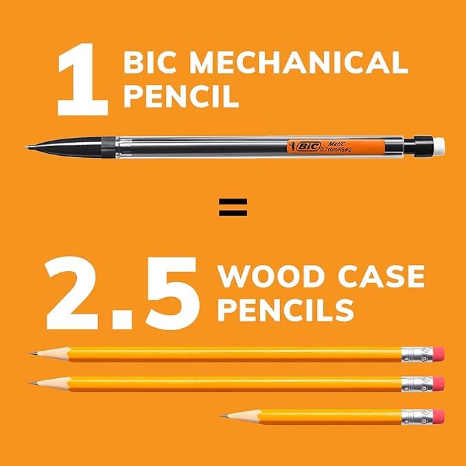 BIC Mechanical Pencils 0.7mm – 40 Pack