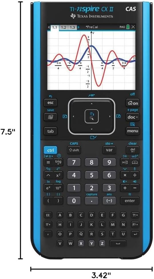 TI-Nspire CX II CAS Graphing Calculator