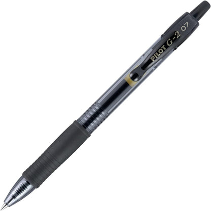 Pilot G2 Gel Pens 0.7mm – Black, 12 Pack