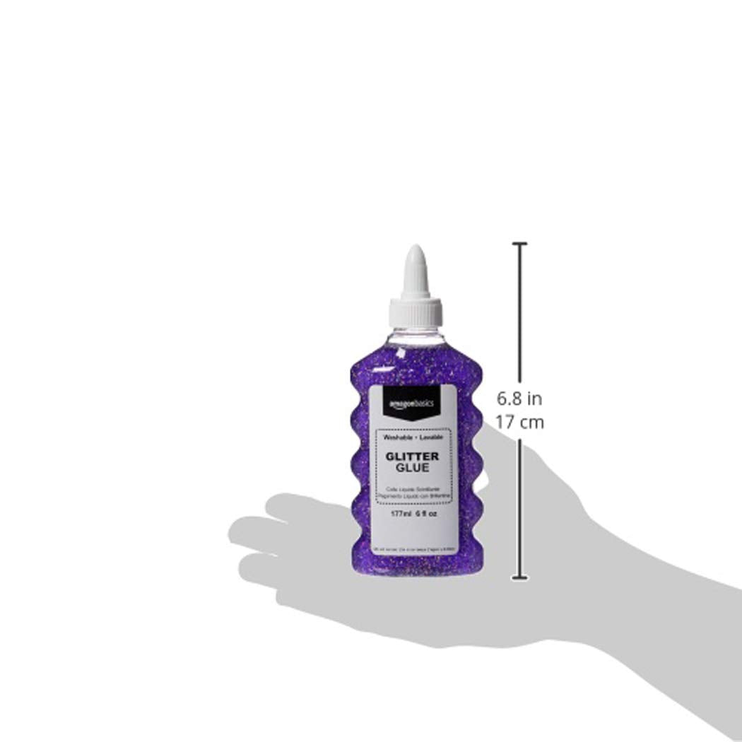 Amazon Basics Glitter Glue 4-Pack