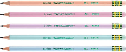 Ticonderoga Pre-Sharpened Pastel Pencils 18-Pack