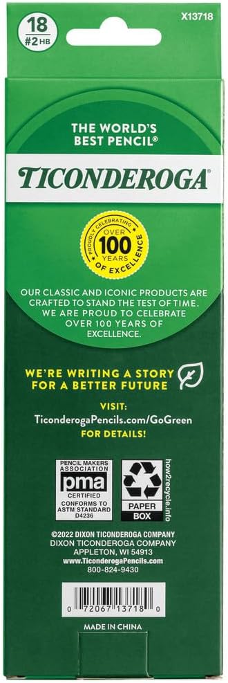 Ticonderoga Pre-Sharpened Pastel Pencils 18-Pack