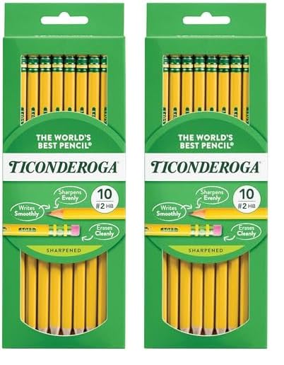 Ticonderoga Pre-Sharpened Pencils 10-Pack