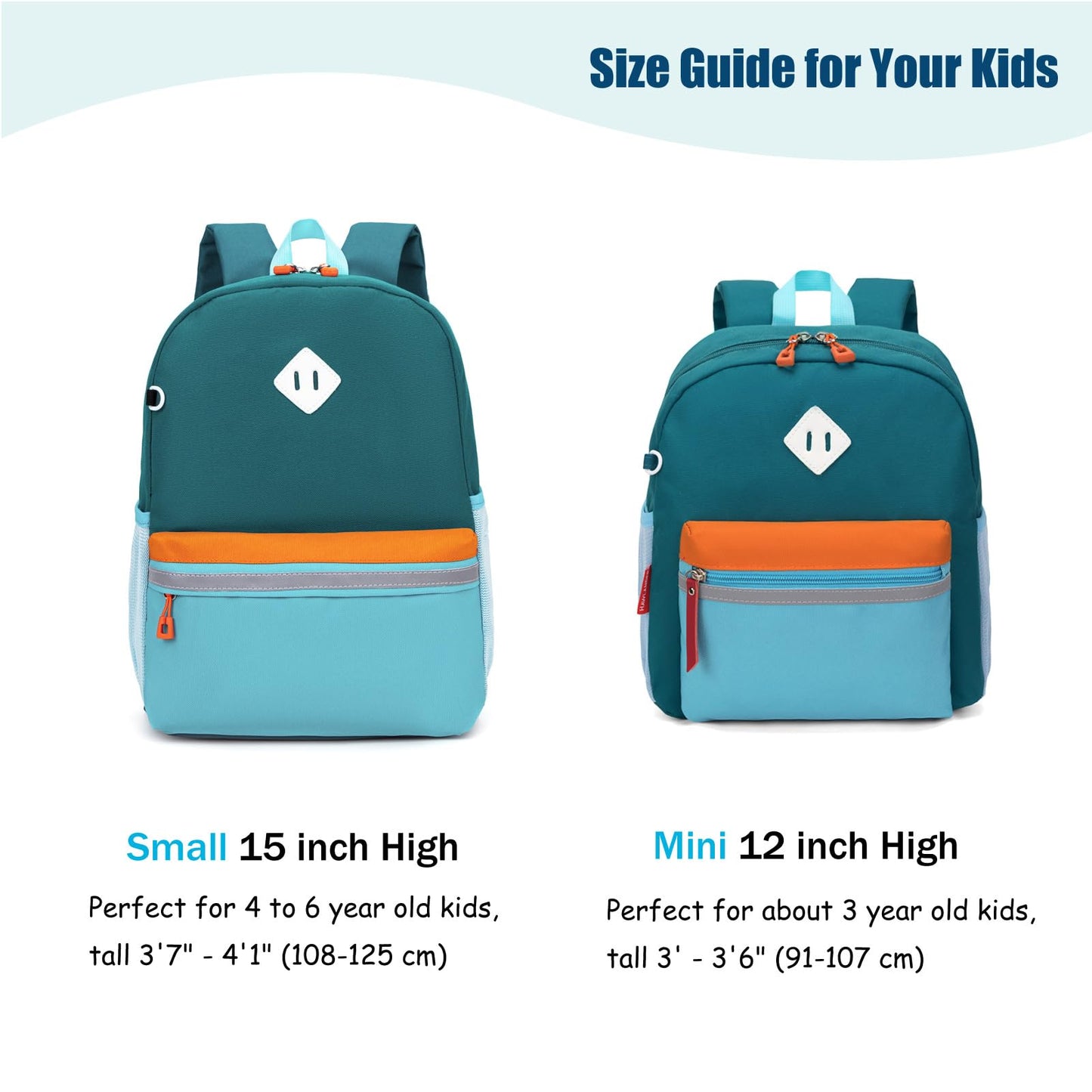 HawLander Kids Backpack Pink 15"