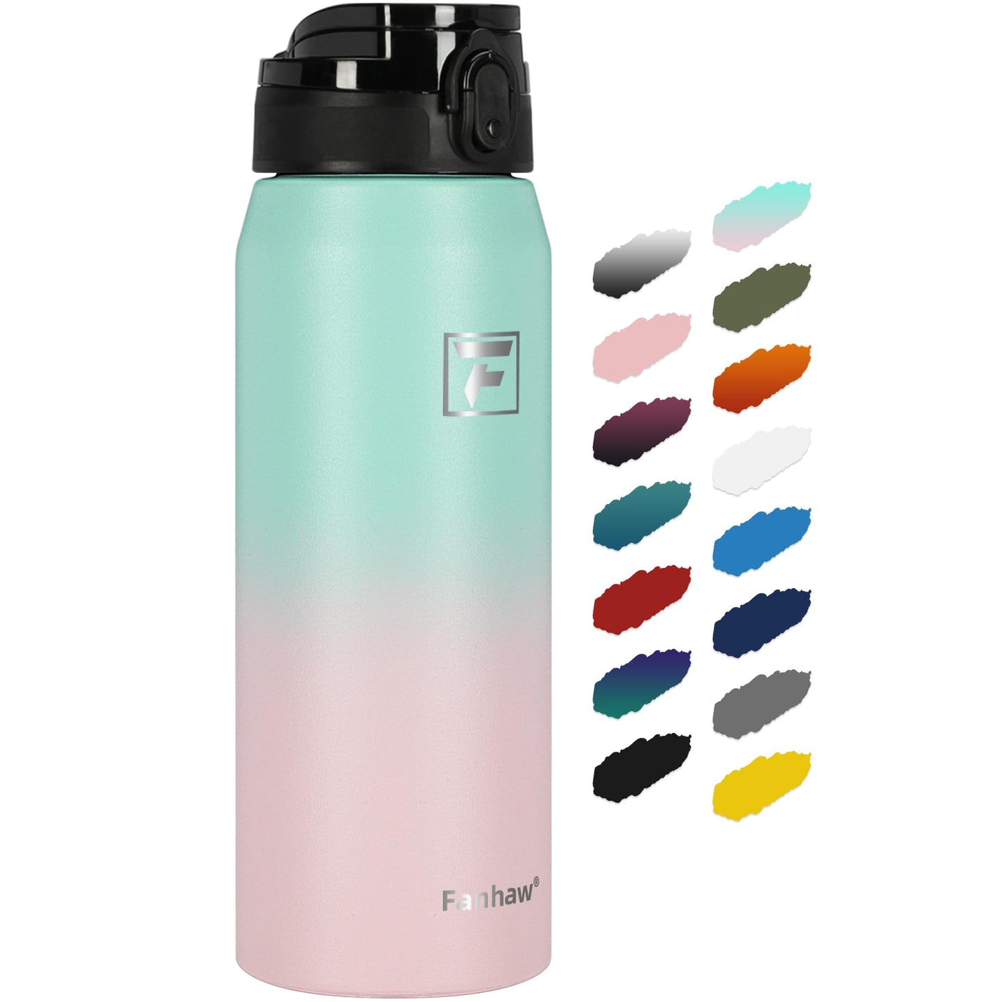 Fanhaw 20oz Insulated Water Bottle