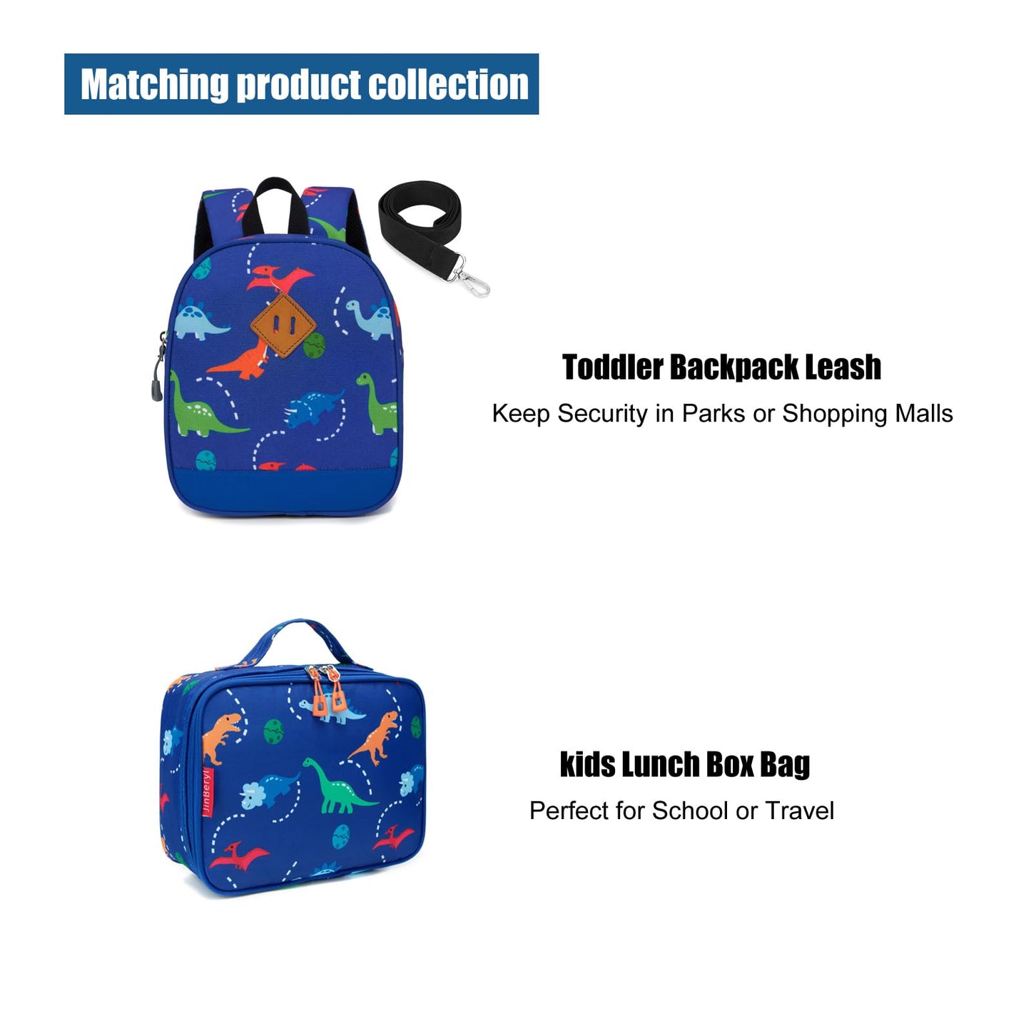 Toddler Dinosaur Backpack 15" Boys