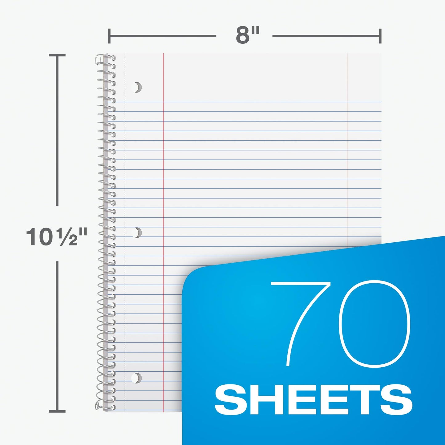 Oxford 6-Pack Spiral Notebooks – Pastel