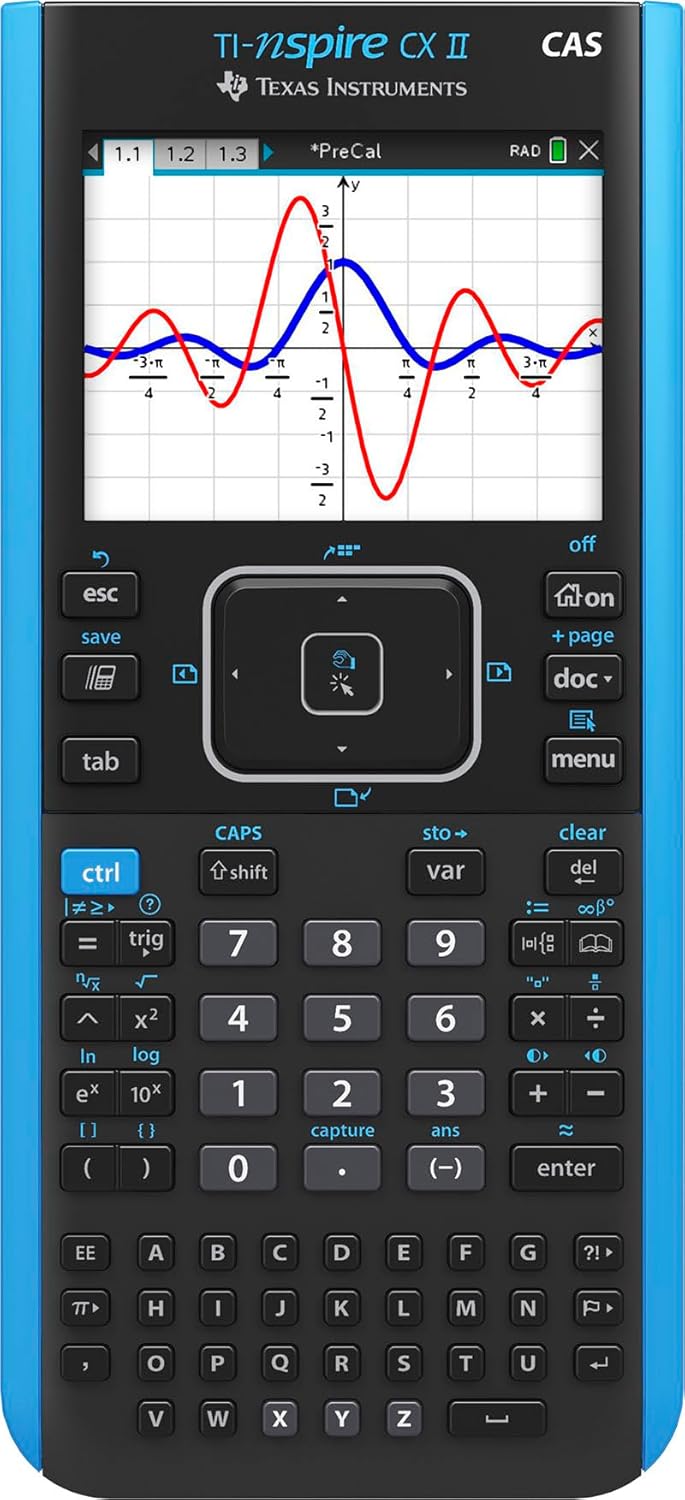 TI-Nspire CX II CAS Graphing Calculator