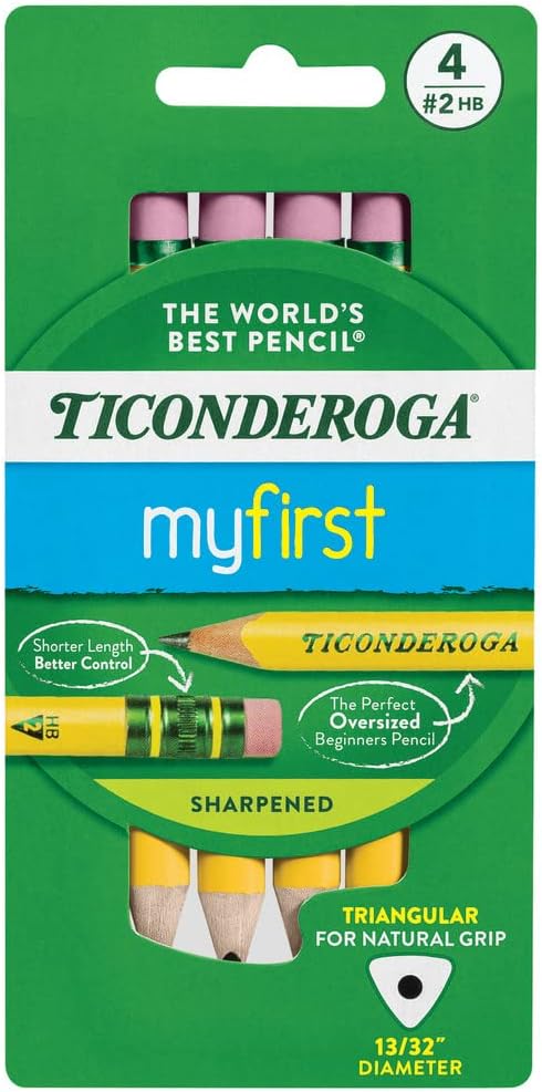 Ticonderoga My First Triangular Pencils 4-Pack